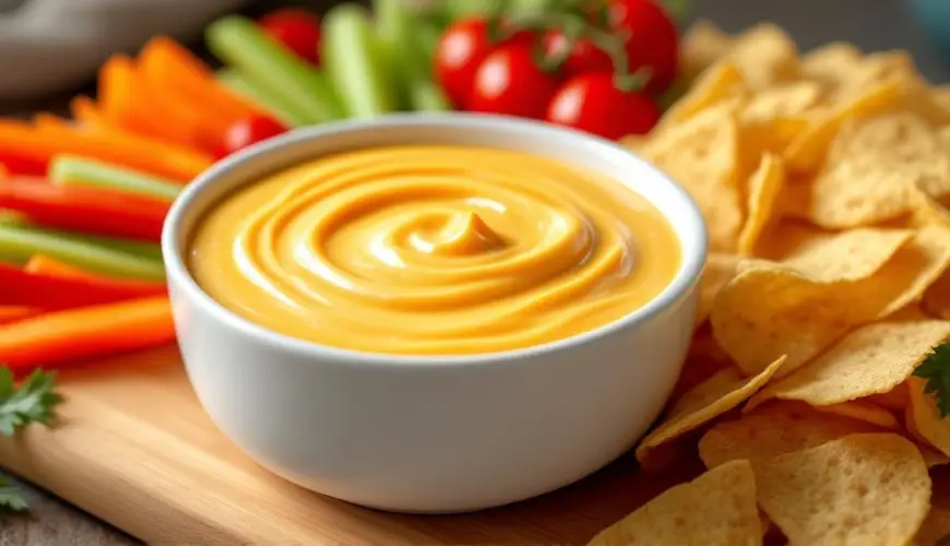 Un semplice dip al cheddar che puoi facilmente preparare a casa