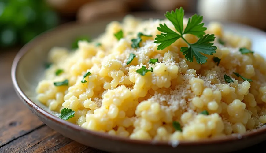 Il risotto al cavolfiore è il piatto ideale per uno stile di vita sano.