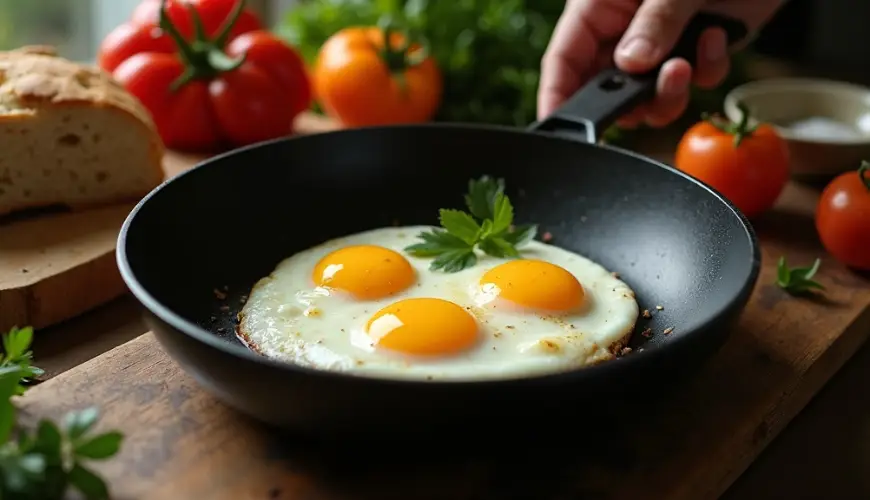 Le uova al tegamino sono ideali quando hai bisogno di aggiungere proteine senza complicare inutilmen
