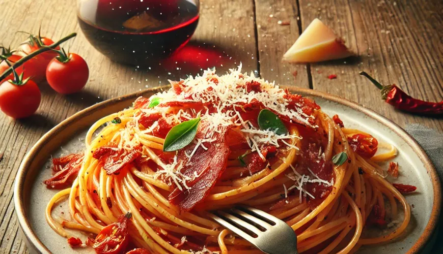 Impara a preparare i tradizionali spaghetti all'amatriciana