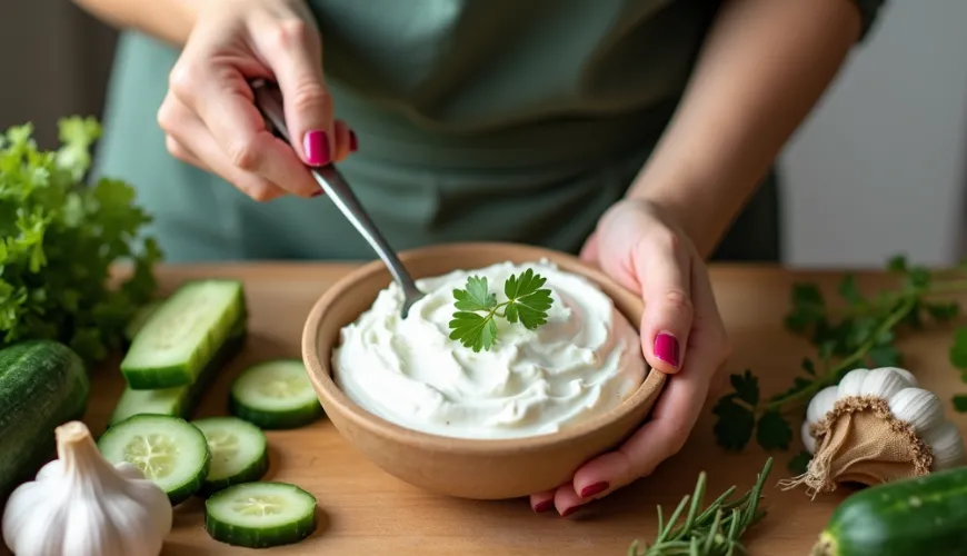 Preparate un rinfrescante tzatziki come in una taverna greca