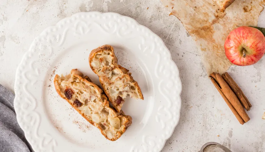 Ricetta tradizionale per uno strudel sano con pasta di ricotta